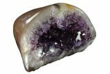 Amethyst Geode With Polished Face - Uruguay #152138-2